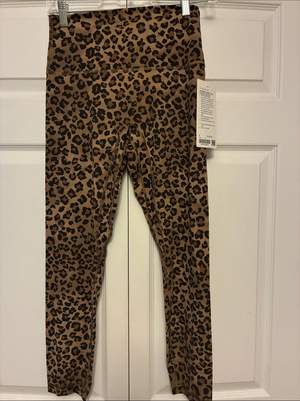 NWT Lululemon Align No Line HR Pant 25" True Leopard Multi - Size 8